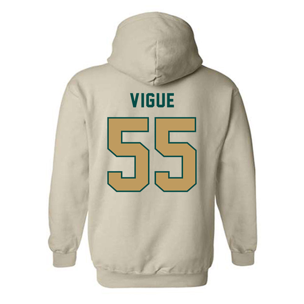 Husson - NCAA Football : brody vigue - Hooded Sweatshirt-1