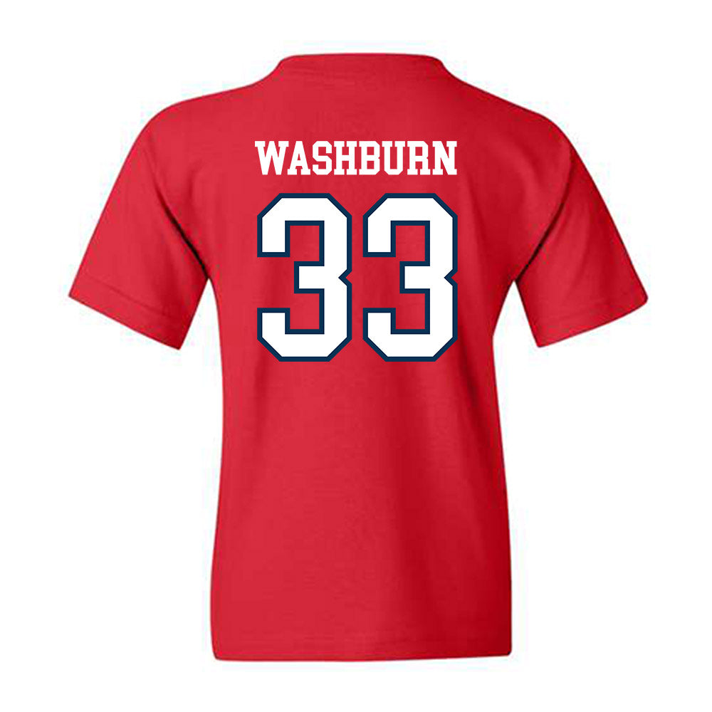 Saginaw Valley - NCAA Men's Basketball : Nathan Washburn - Youth T-Shirt-1