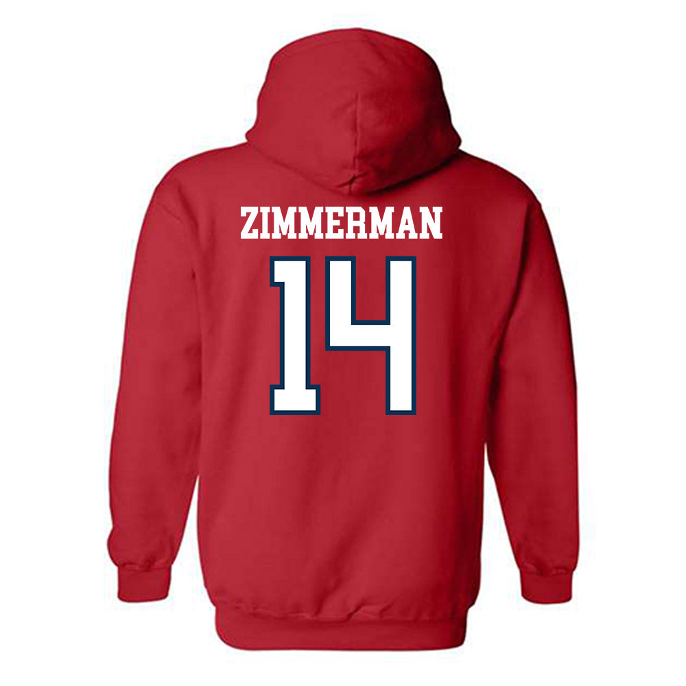 Saginaw Valley - NCAA Men's Soccer : Liam Zimmerman - Hooded Sweatshirt-1