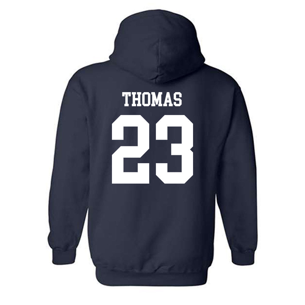 Saginaw Valley - NCAA Men's Basketball : Josh Thomas - Hooded Sweatshirt-1
