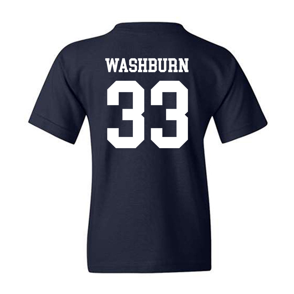 Saginaw Valley - NCAA Men's Basketball : Nathan Washburn - Youth T-Shirt-1
