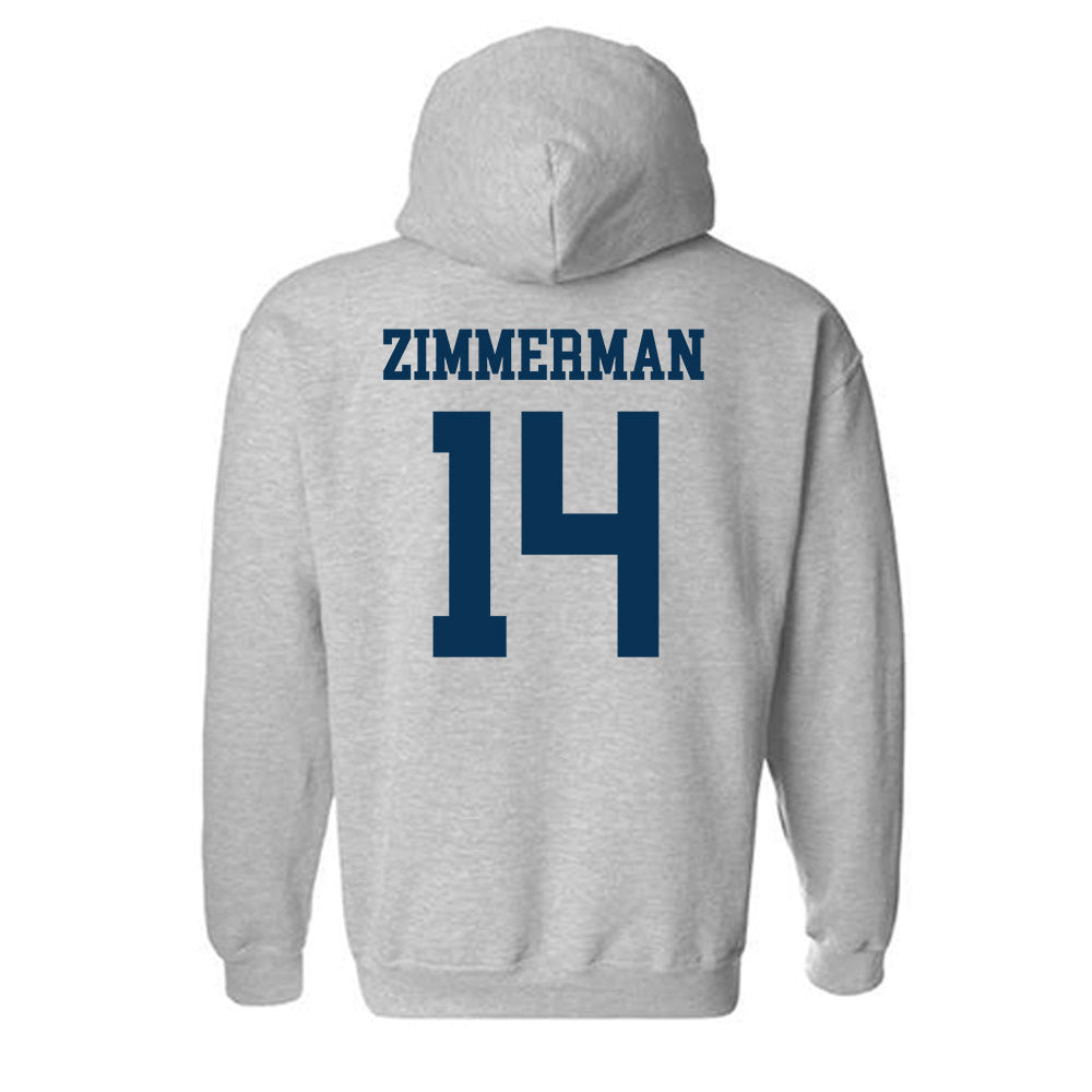 Saginaw Valley - NCAA Men's Soccer : Liam Zimmerman - Hooded Sweatshirt-1