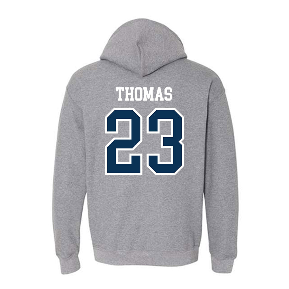 Saginaw Valley - NCAA Men's Basketball : Josh Thomas - Hooded Sweatshirt-1
