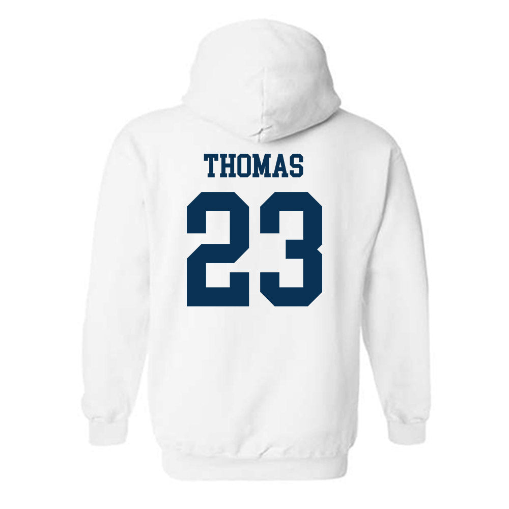 Saginaw Valley - NCAA Men's Basketball : Josh Thomas - Hooded Sweatshirt-1
