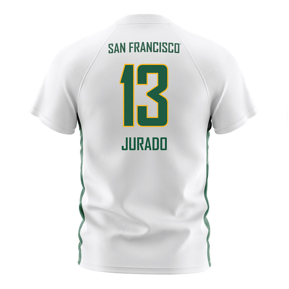 USFCA - NCAA Women's Soccer : Alyssa Jurado - White Soccer Jersey-1