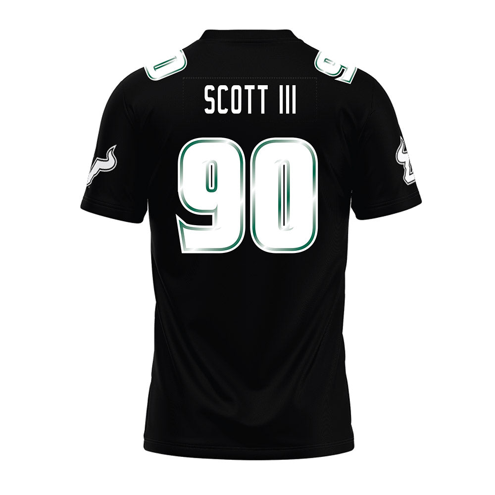 USF - NCAA Football : Richard Scott III - Black Premium Football Jersey-1