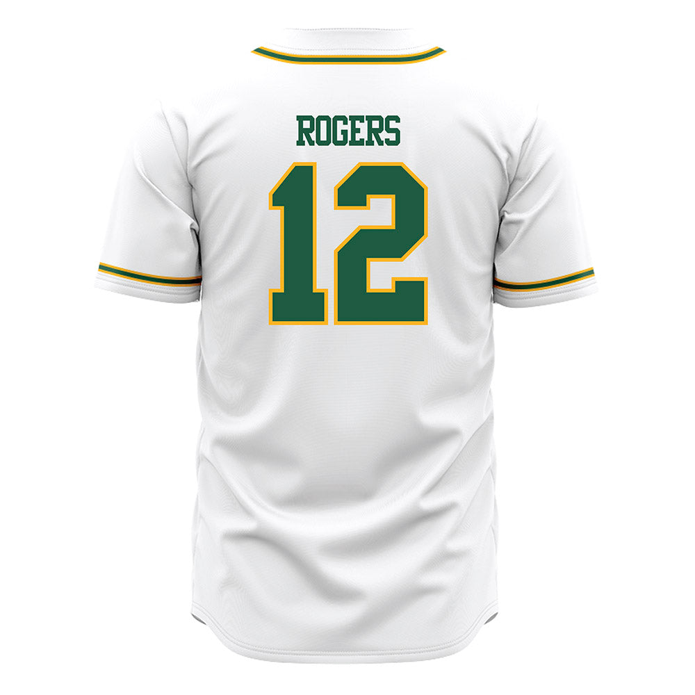 USFCA - NCAA Baseball : TJ Rogers - White Jersey-1