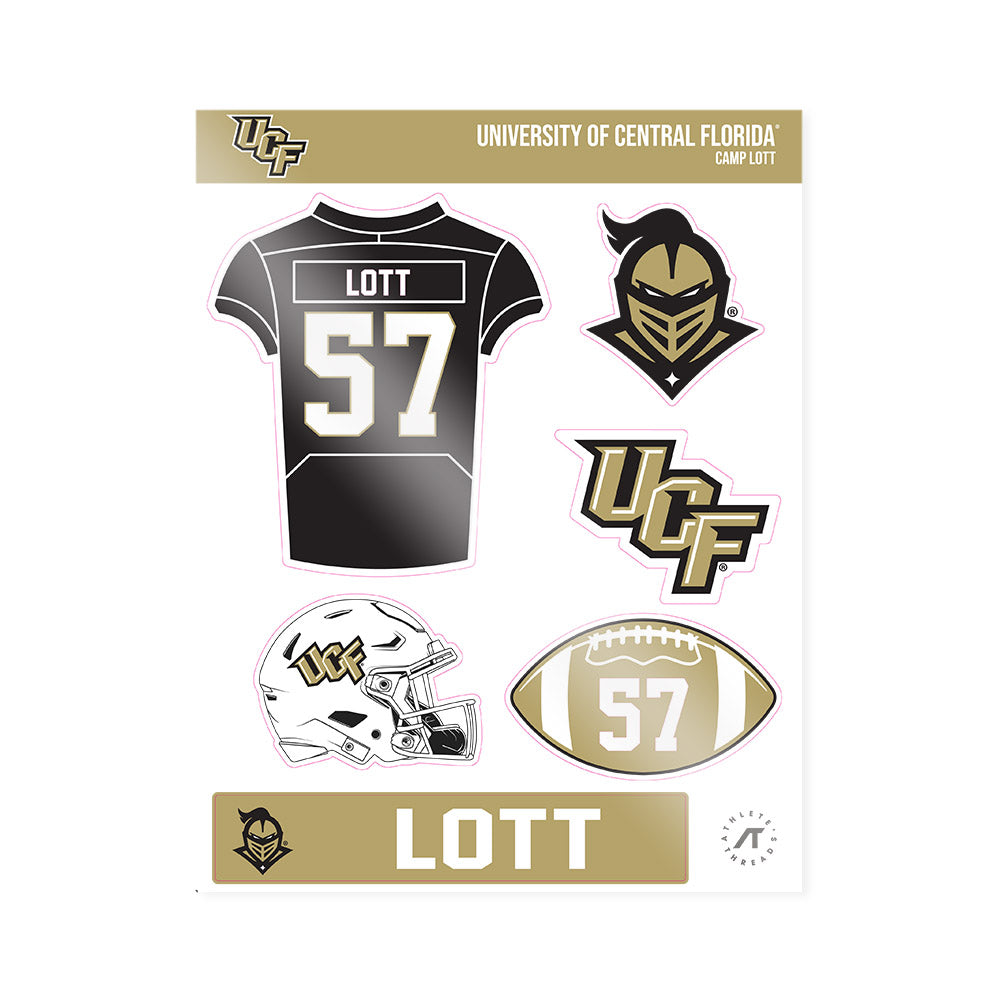 Central Florida - NCAA Football : Camp Lott - Sticker Sheet-0