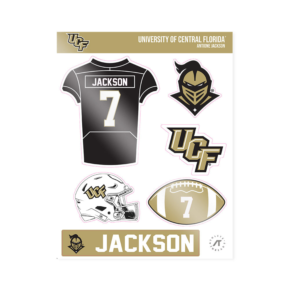 Central Florida - NCAA Football : Antione Jackson - Sticker Sheet-0