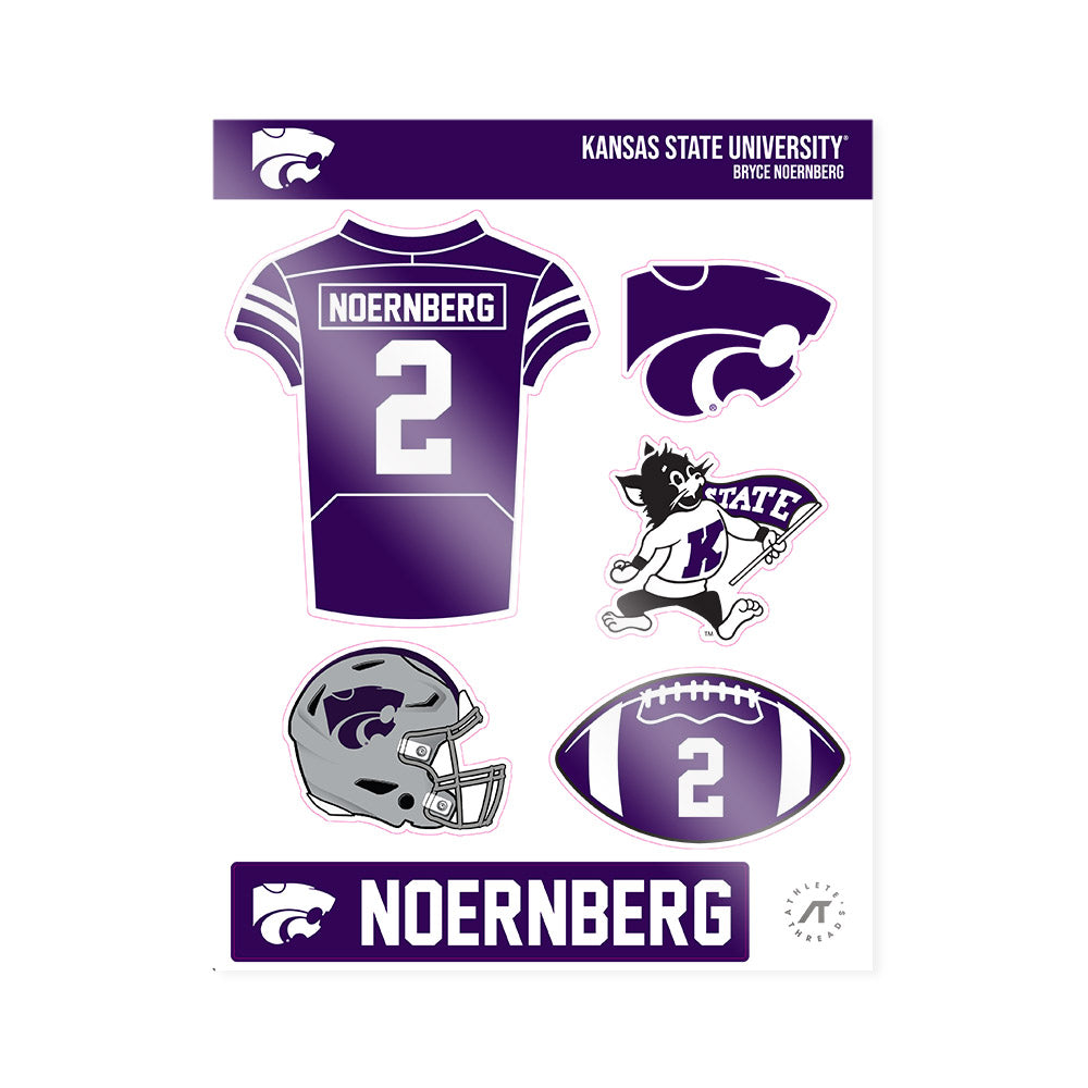 Kansas State - NCAA Football : Bryce Noernberg - Sticker Sheet-0
