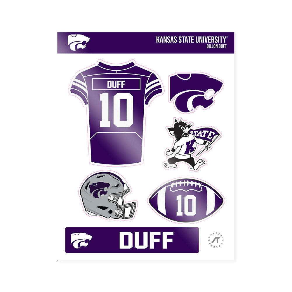 Kansas State - NCAA Football : Dillon Duff - Sticker Sheet-0