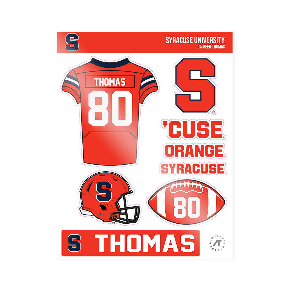 Syracuse - NCAA Football : Ja'Meer Thomas - Sticker Sheet-0