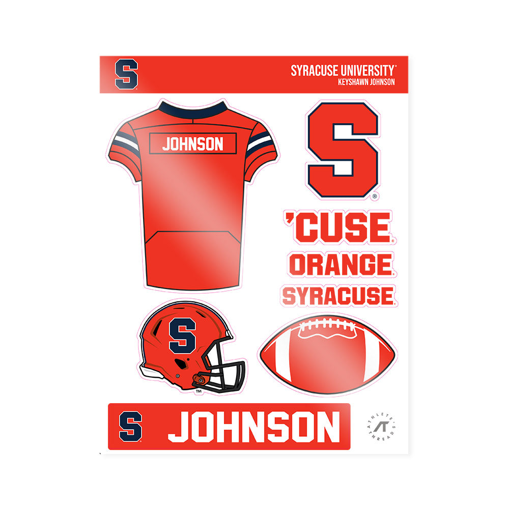 Syracuse - NCAA Football : Keyshawn Johnson - Sticker Sheet-0