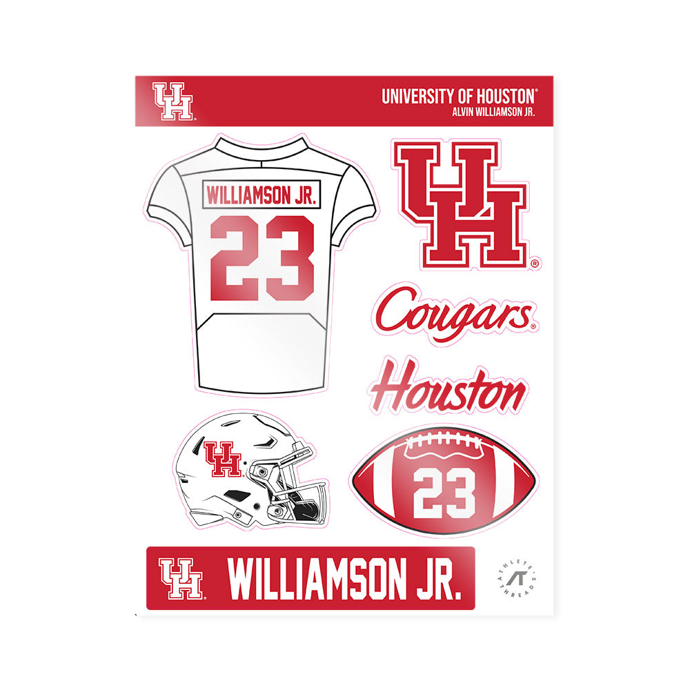 Houston - NCAA Football : Alvin Williamson Jr. - Sticker Sheet-0