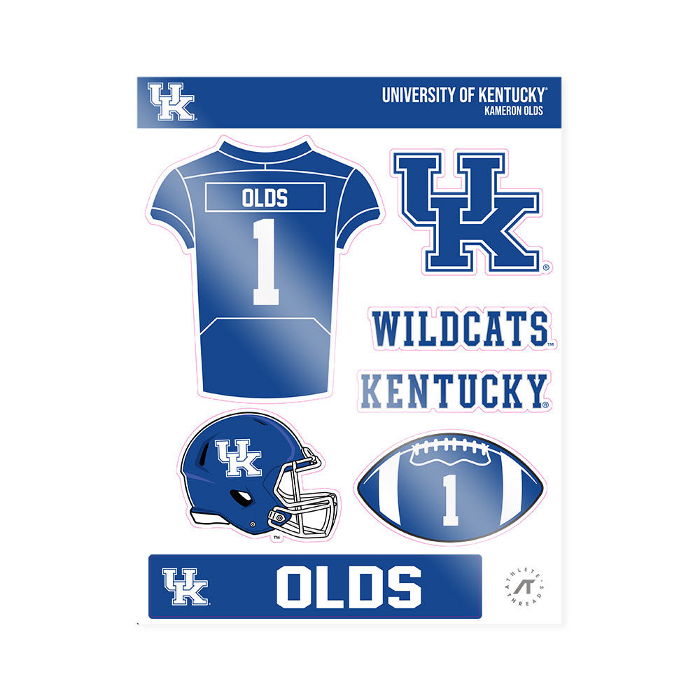 Kentucky - NCAA Football : Kameron Olds - Sticker Sheet-0