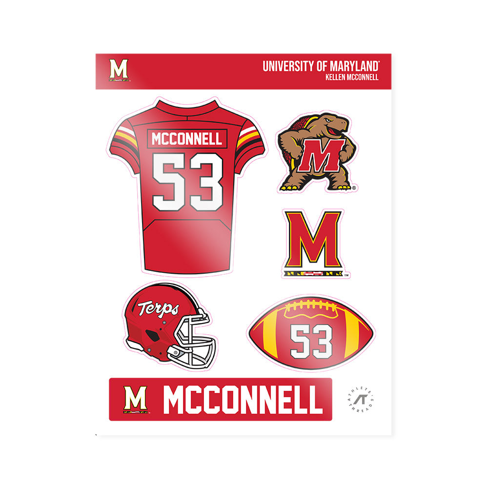 Maryland - NCAA Football : Kellen McConnell - Sticker Sheet-0