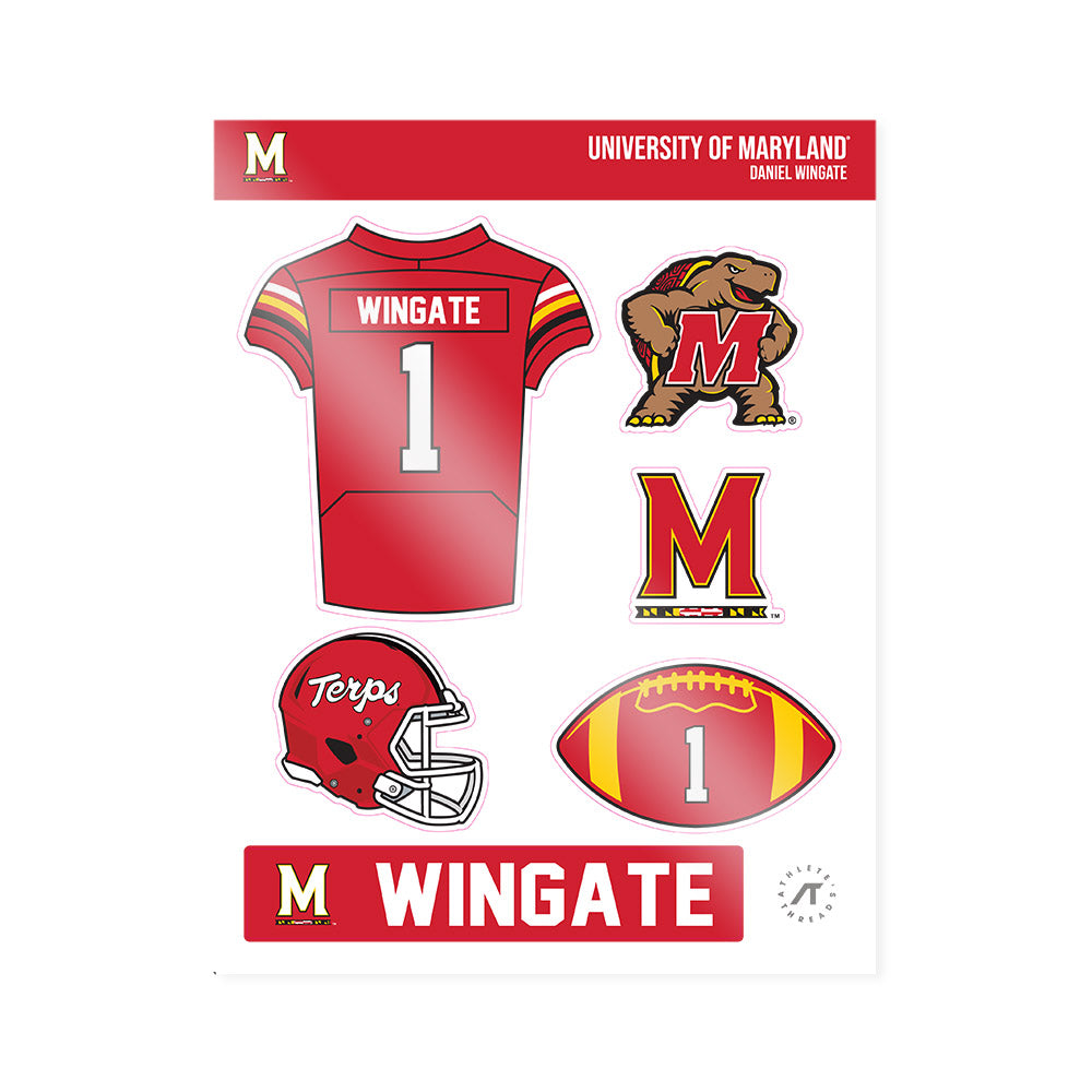 Maryland - NCAA Football : Daniel Wingate - Sticker Sheet-0