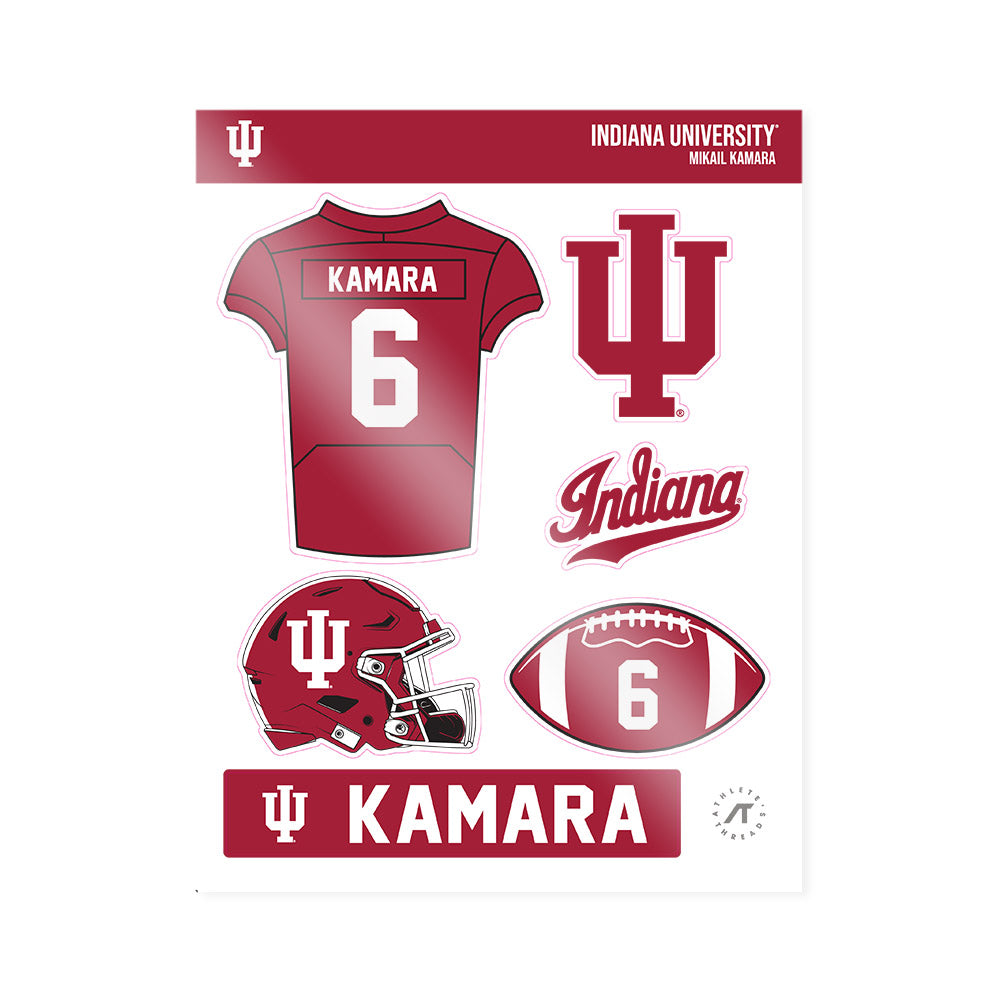 Indiana - NCAA Football : Mikail Kamara - Sticker Sheet-0