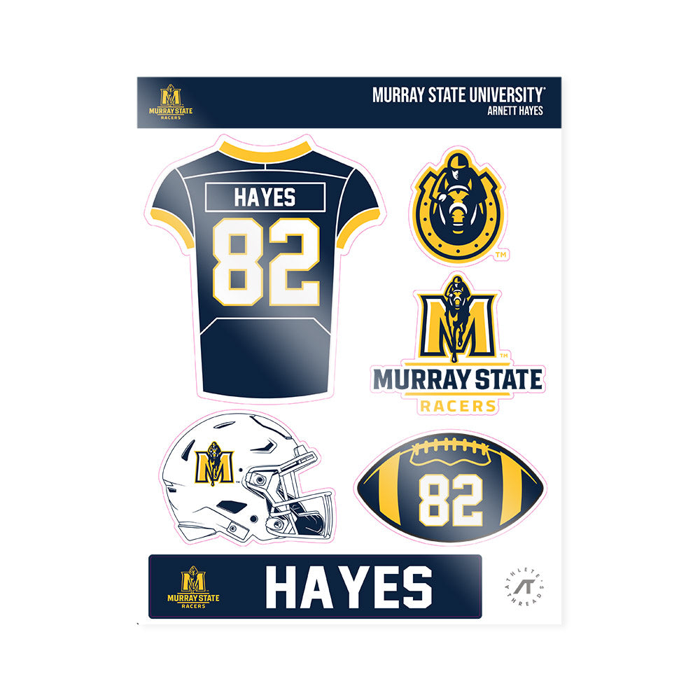 Murray State - NCAA Football : Arnett Hayes - Sticker Sheet-0