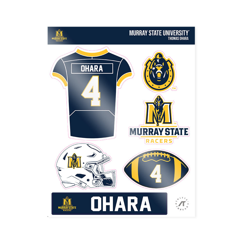 Murray State - NCAA Football : Thomas OHara - Sticker Sheet-0