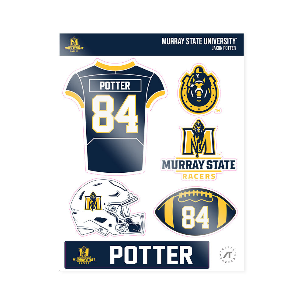 Murray State - NCAA Football : Jaxon Potter - Sticker Sheet-0