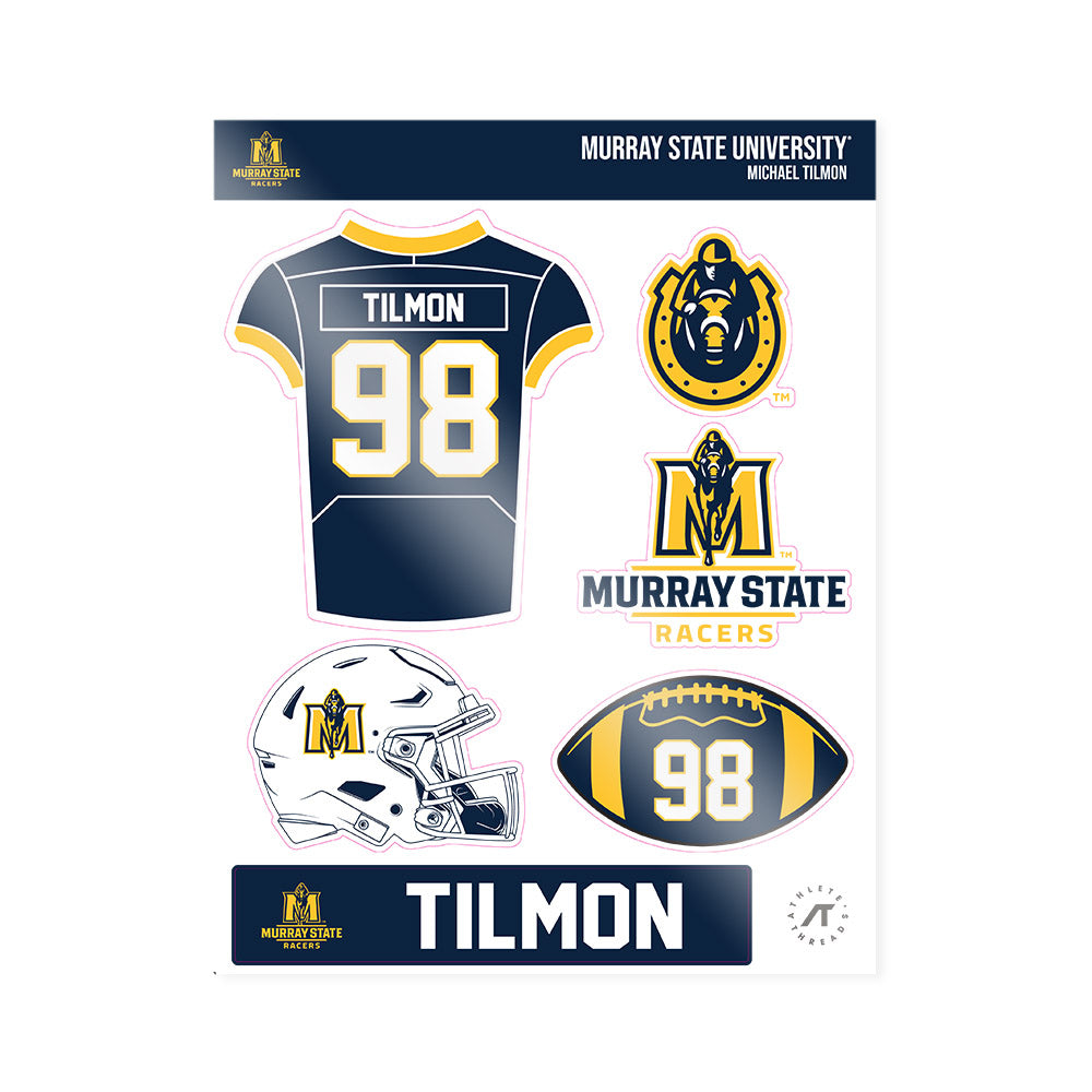 Murray State - NCAA Football : Michael Tilmon - Sticker Sheet-0