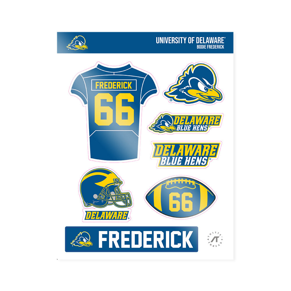 Delaware - NCAA Football : Bodie Frederick - Sticker Sheet-0