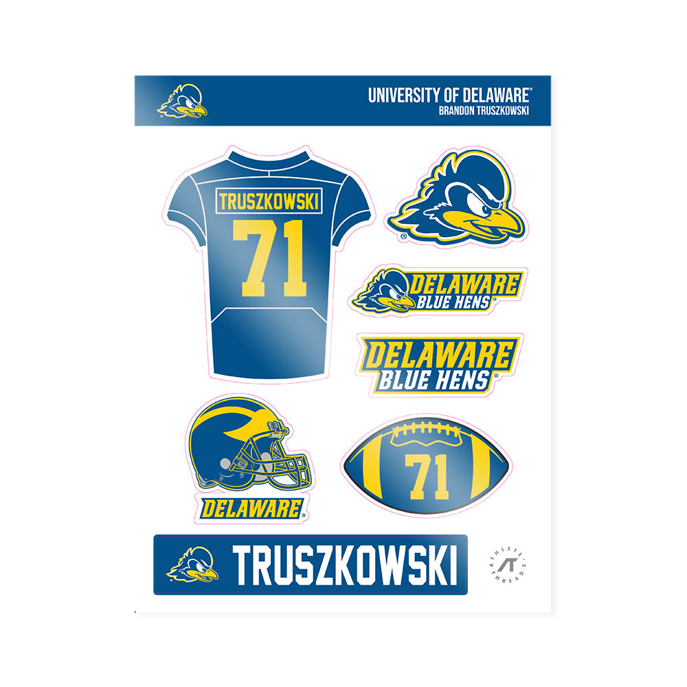 Delaware - NCAA Football : Brandon Truszkowski - Sticker Sheet-0
