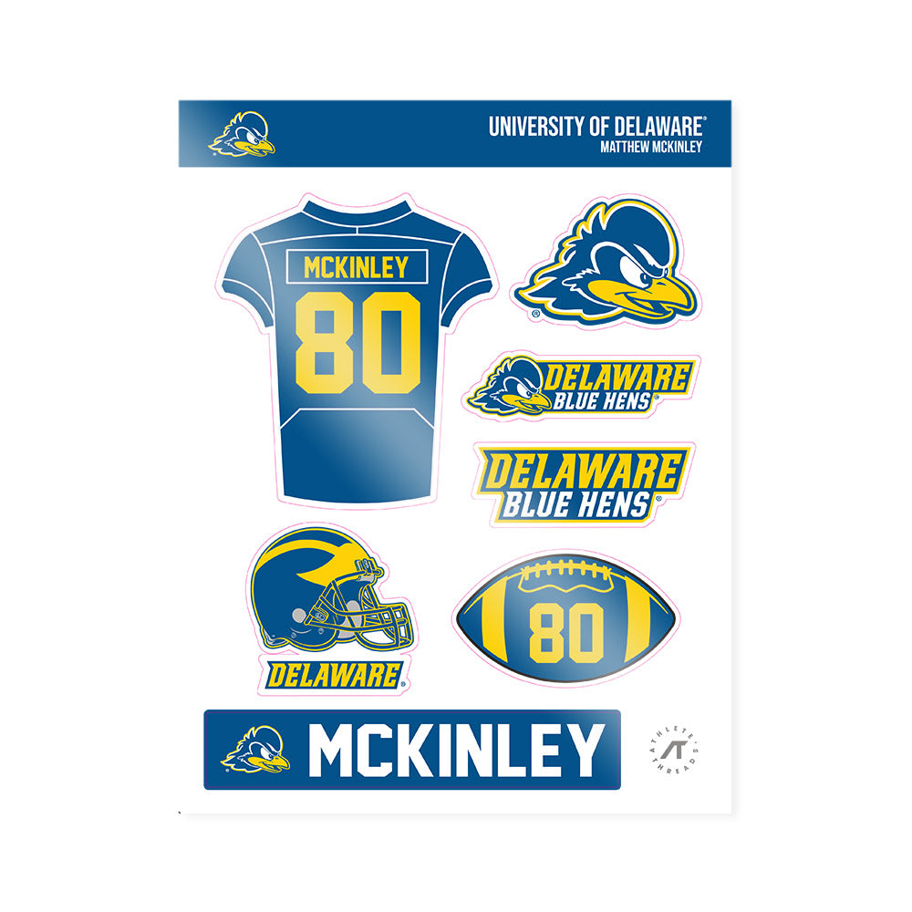 Delaware - NCAA Football : Matthew McKinley - Sticker Sheet-0