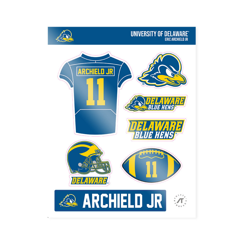 Delaware - NCAA Football : Eric Archield Jr - Sticker Sheet-0