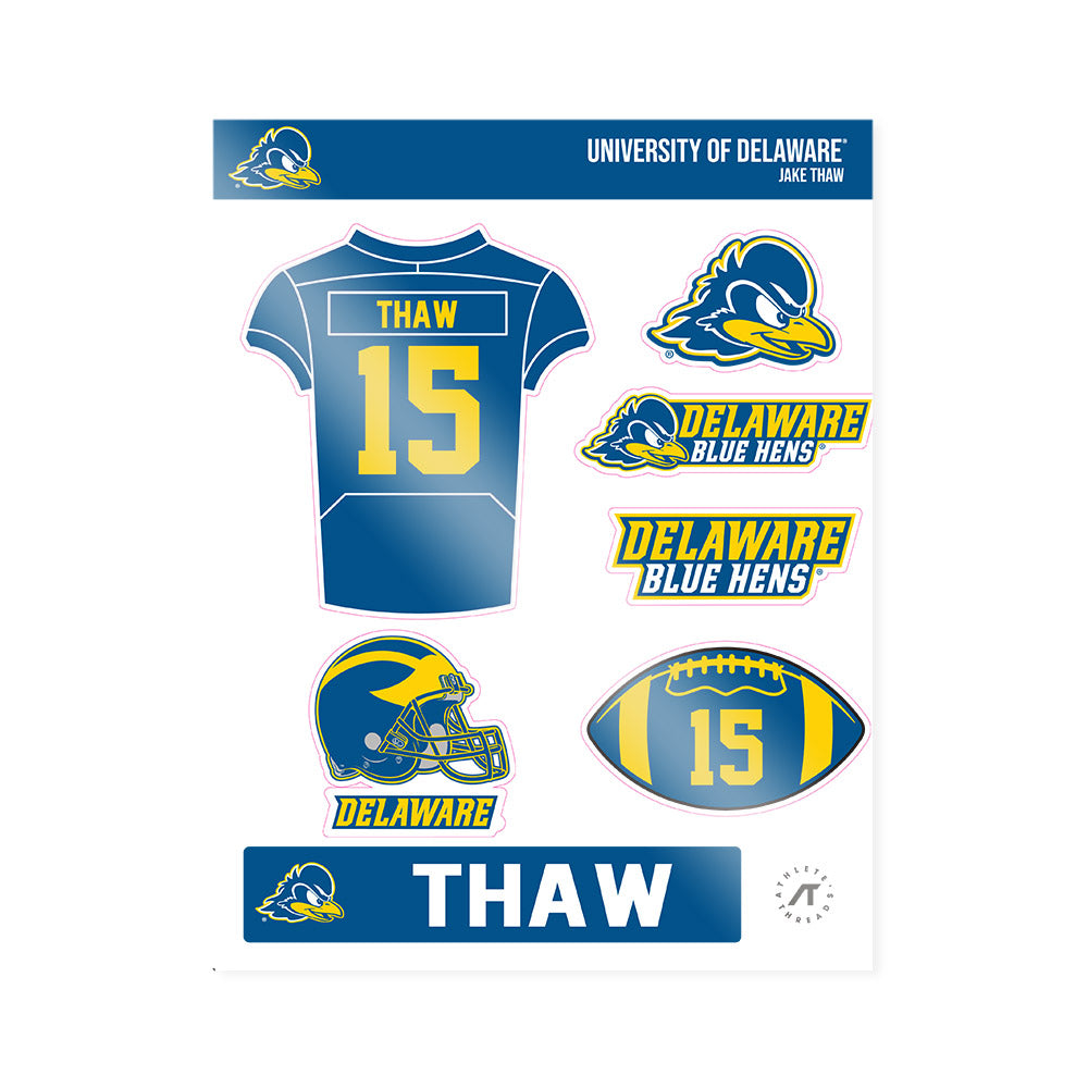 Delaware - NCAA Football : Jake Thaw - Sticker Sheet-0