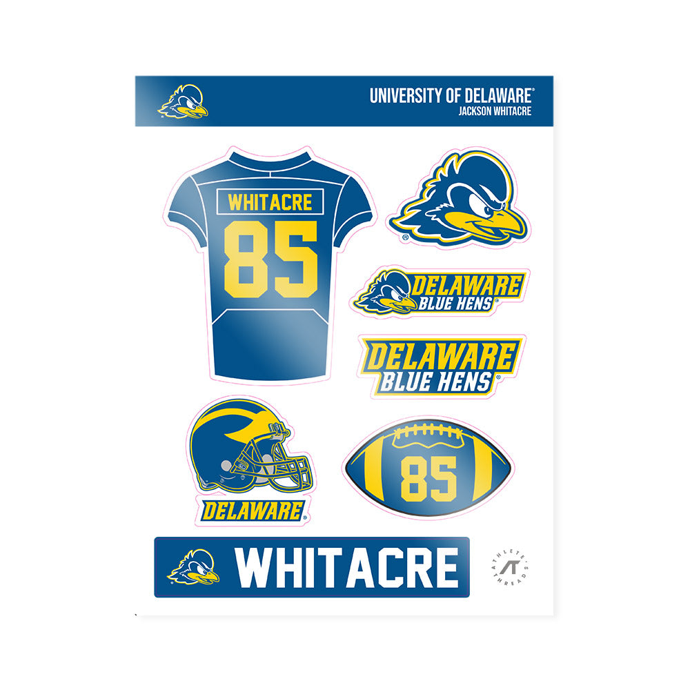 Delaware - NCAA Football : Jackson Whitacre - Sticker Sheet-0
