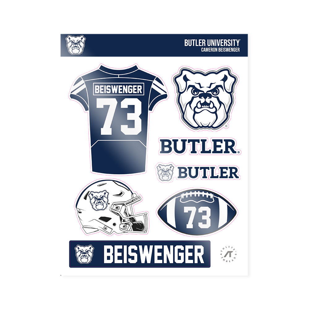 Butler - NCAA Football : Cameron Beiswenger - Sticker Sheet-0