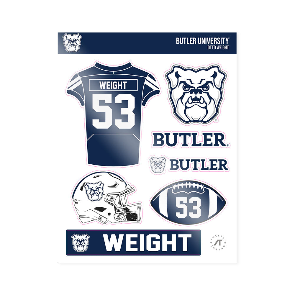 BU - NCAA Football : Otto Weight - Sticker Sheet-0