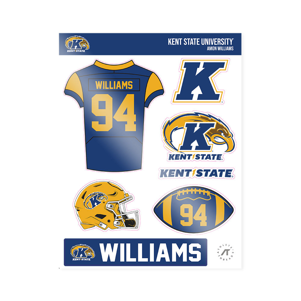 Kent State - NCAA Football : Amon Williams - Sticker Sheet-0