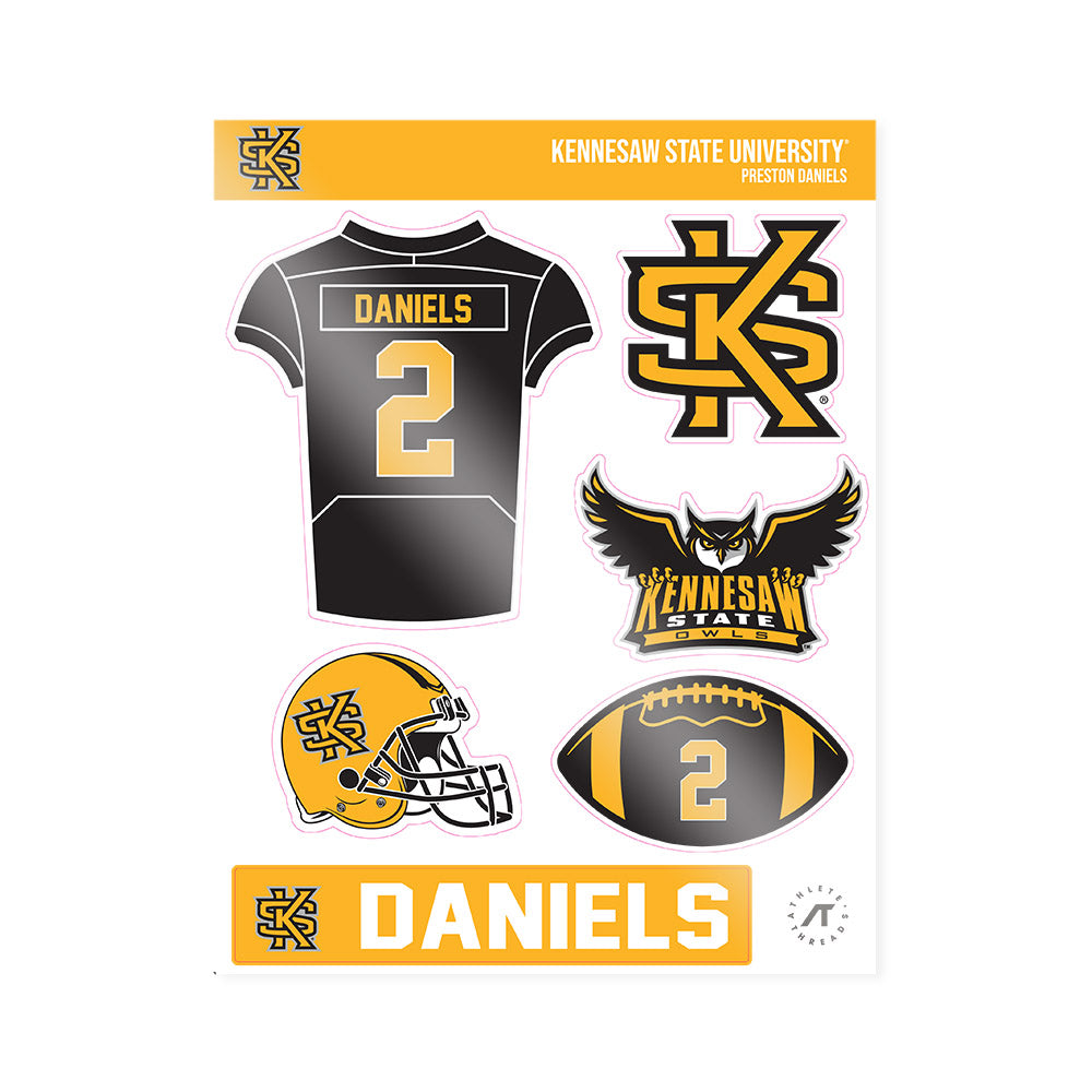 Kennesaw - NCAA Football : Preston Daniels - Sticker Sheet-0