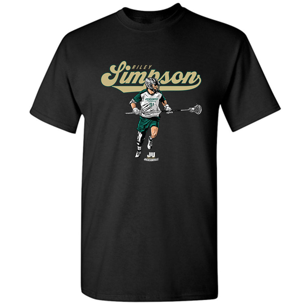 Jacksonville - NCAA Men's Lacrosse : Riley Simpson - T-Shirt-0