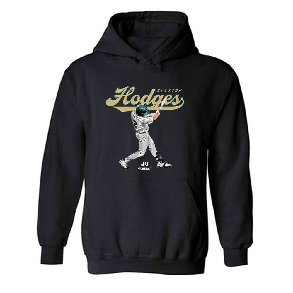 Jacksonville - NCAA Baseball : Clayton Hodges - Player Collage Hooded Sweatshirt-0