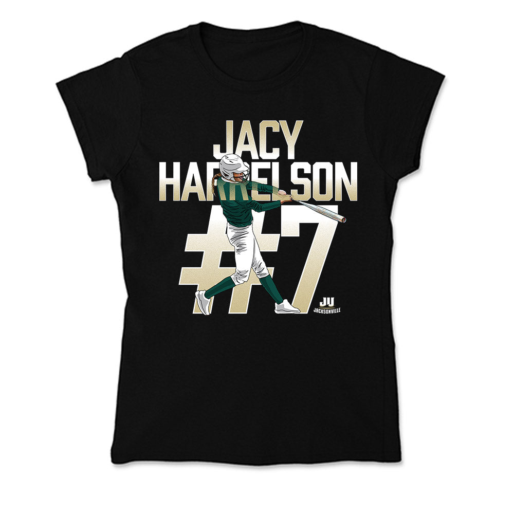 Jacksonville - NCAA Softball : Jacy Harrelson - Soft Style Women’s T-Shirt-0