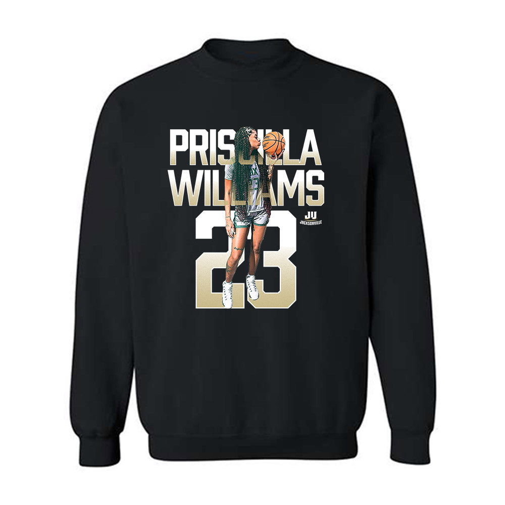 Jacksonville - NCAA Women's Basketball : Priscilla Williams - Crewneck Sweatshirt-0