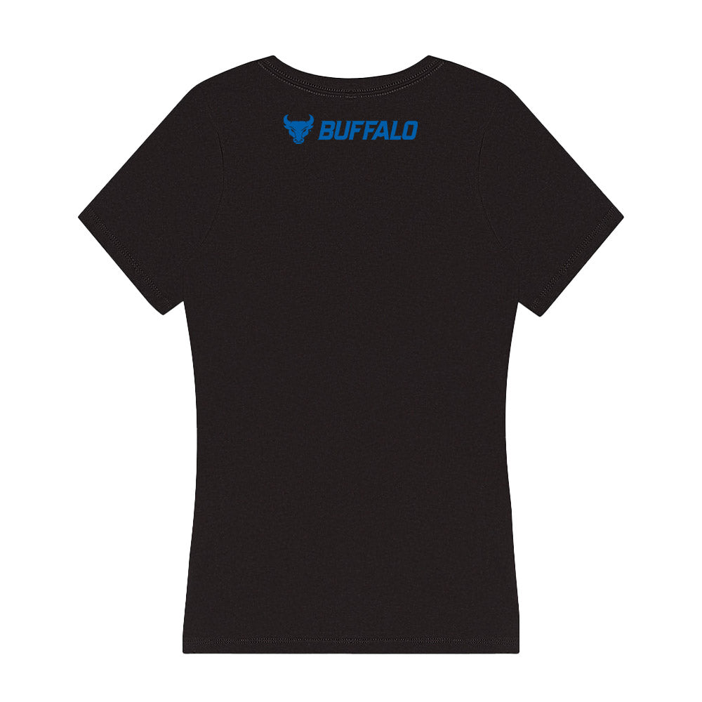 Buffalo - NCAA Football : Victor Snow - Player Collage Women's V-Neck T-Shirt-1
