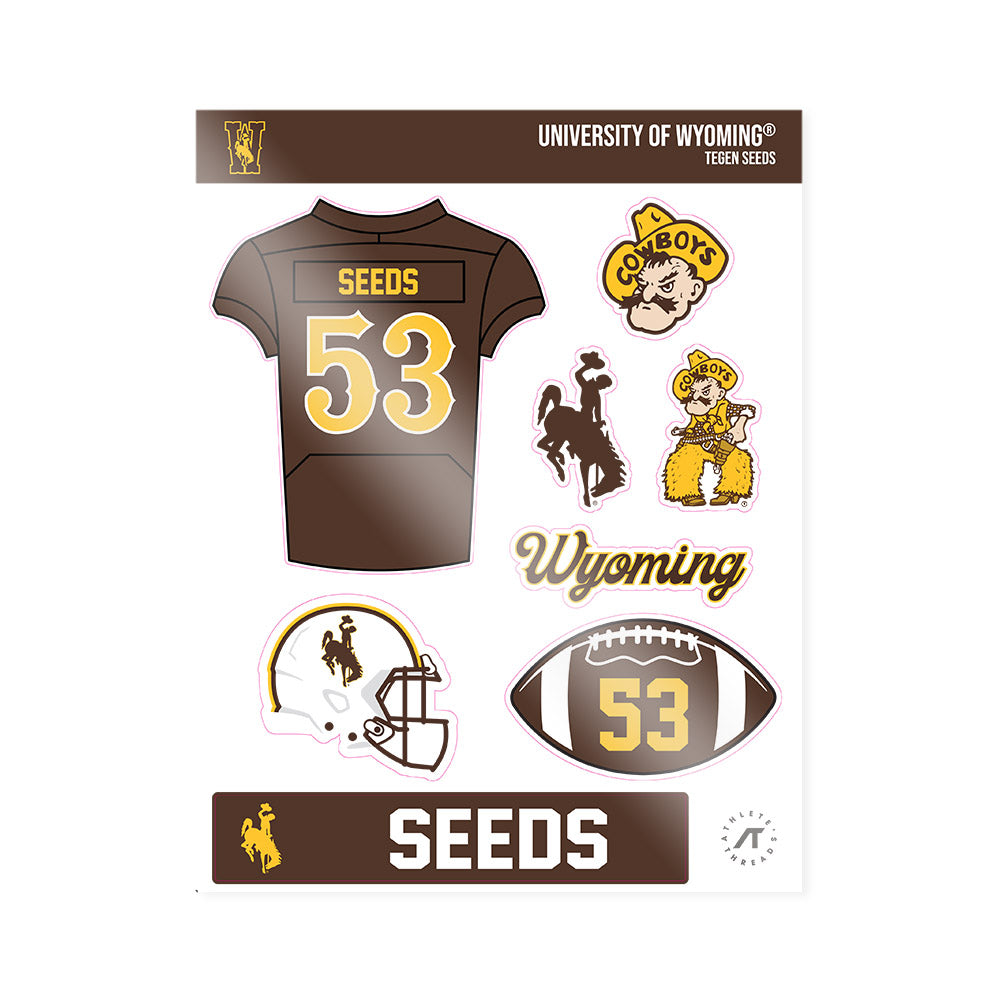 Wyoming - NCAA Football : Tegen Seeds - Sticker Sheet-0
