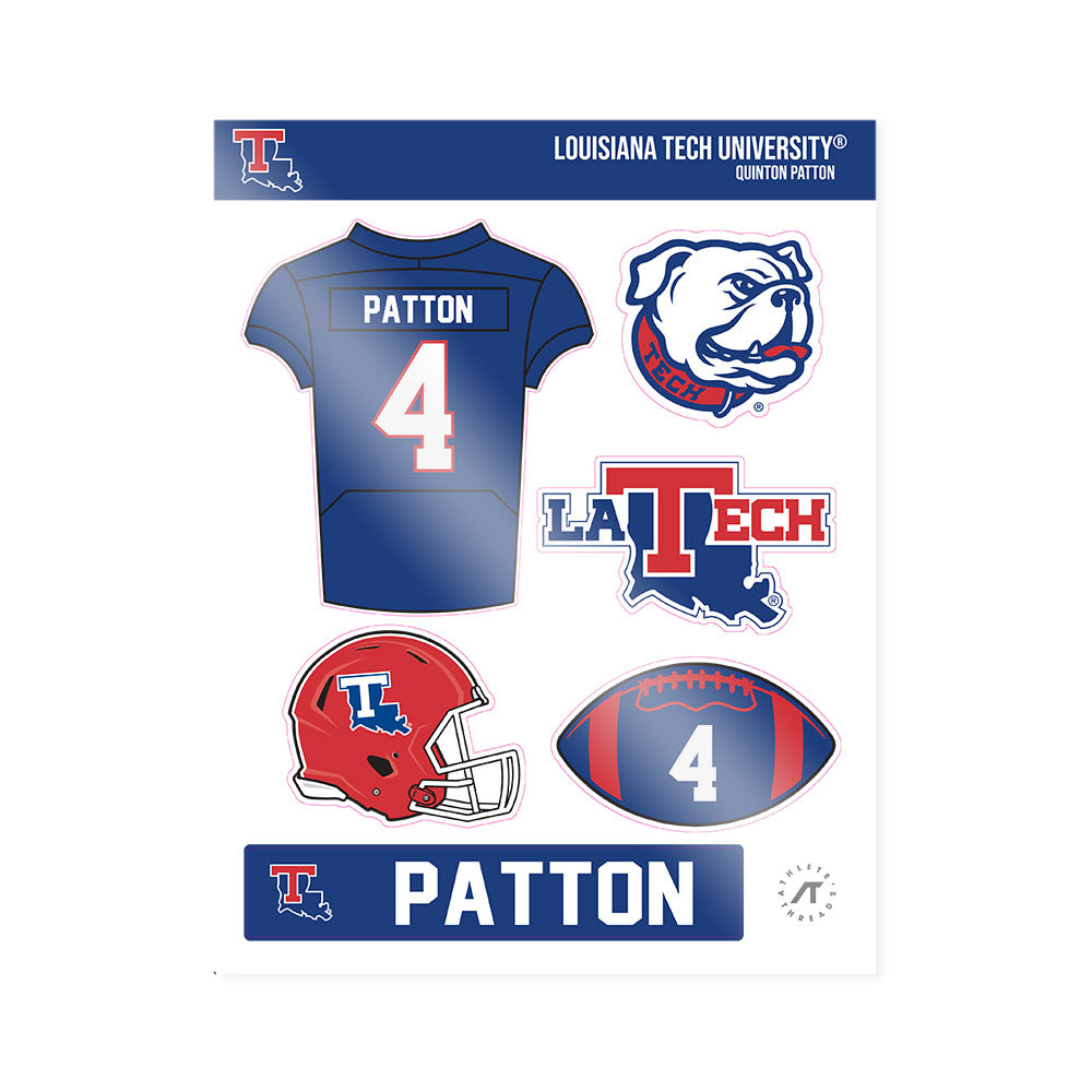 LA Tech - NCAA Football Legends : Quinton Patton - Sticker Sheet-0