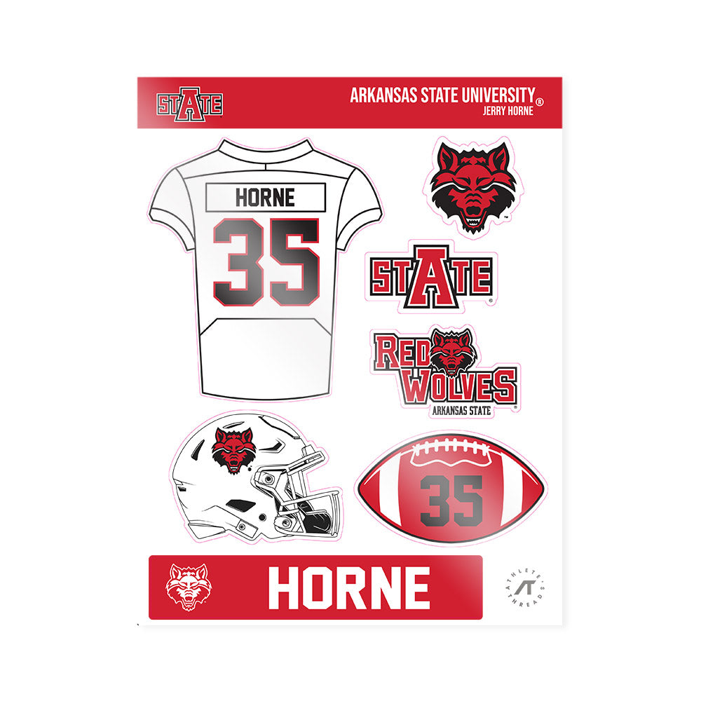 Arkansas State - NCAA Football : Jerry Horne - Sticker Sheet-0
