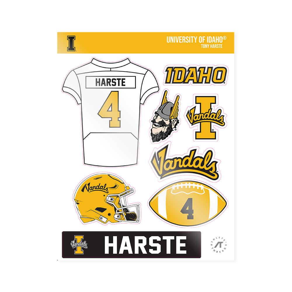 Idaho - NCAA Football : Tony Harste - Sticker Sheet-0