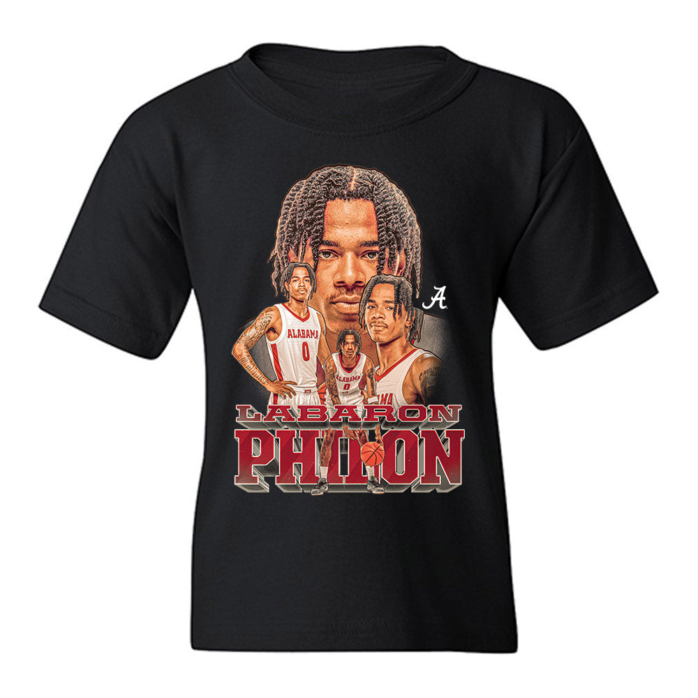 Alabama - NCAA Men's Basketball : Labaron Philon - Player Collage Youth T-Shirt-0