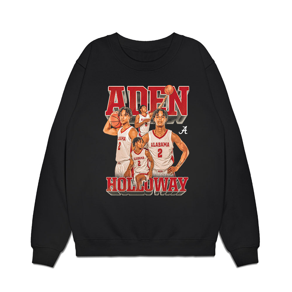 Alabama - NCAA Men's Basketball : Aden Holloway - Collage Premium Crewneck Sweatshirt-0