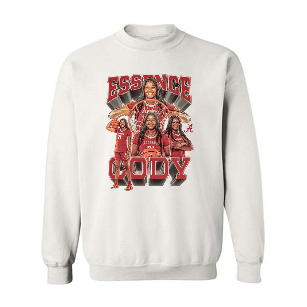 Alabama - NCAA Women's Basketball : Essence Cody - Player Collage Crewneck Sweatshirt-0