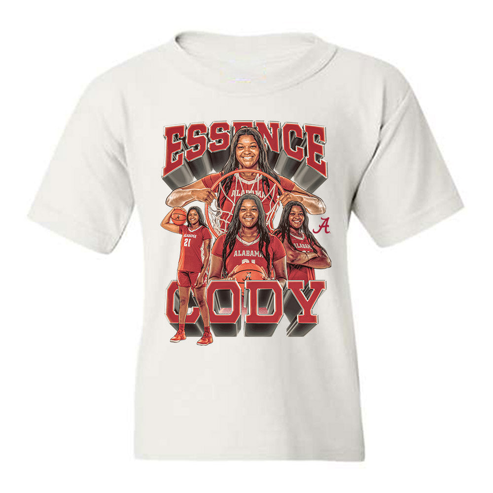 Alabama - NCAA Women's Basketball : Essence Cody - Player Collage Youth T-Shirt-0