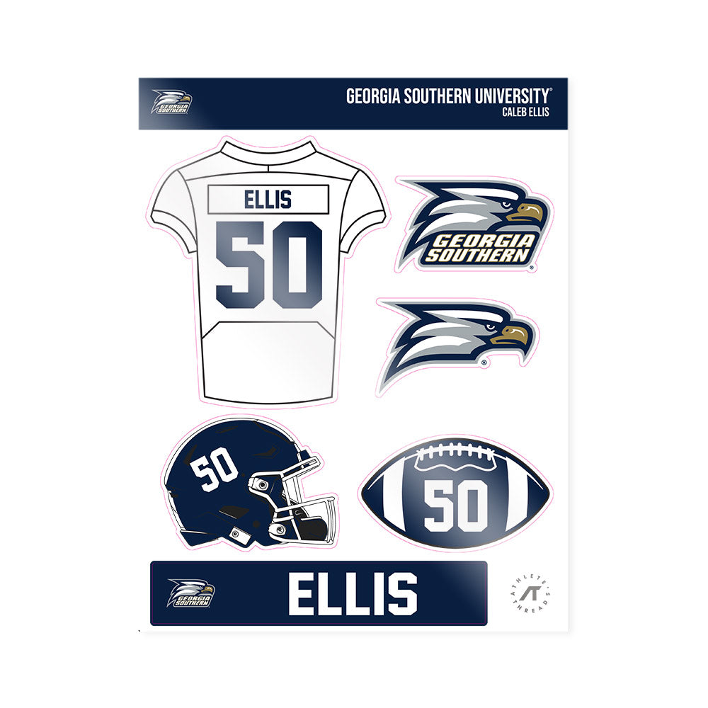 Georgia Southern - NCAA Football : Caleb Ellis - Sticker Sheet-0